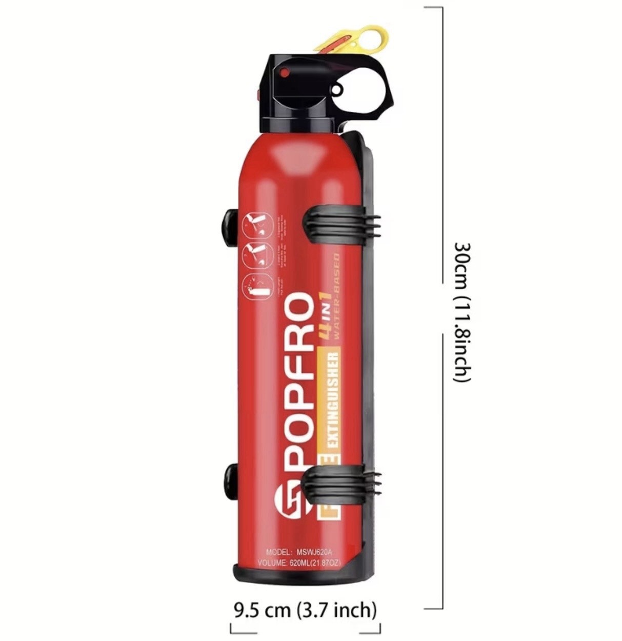 Portable Fire Extinguisher Home, Garage, Kitchen, Four-in-One Fire Extinguisher