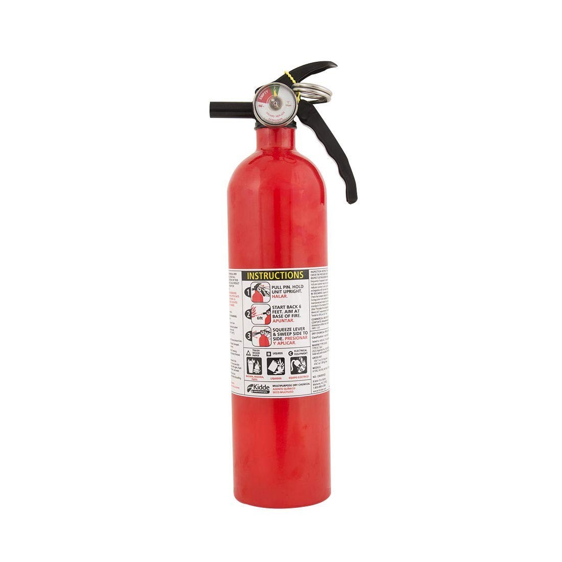 Multipurpose Fire Extinguishers 2 Pack – Home, Office, Kitchen Safety Red