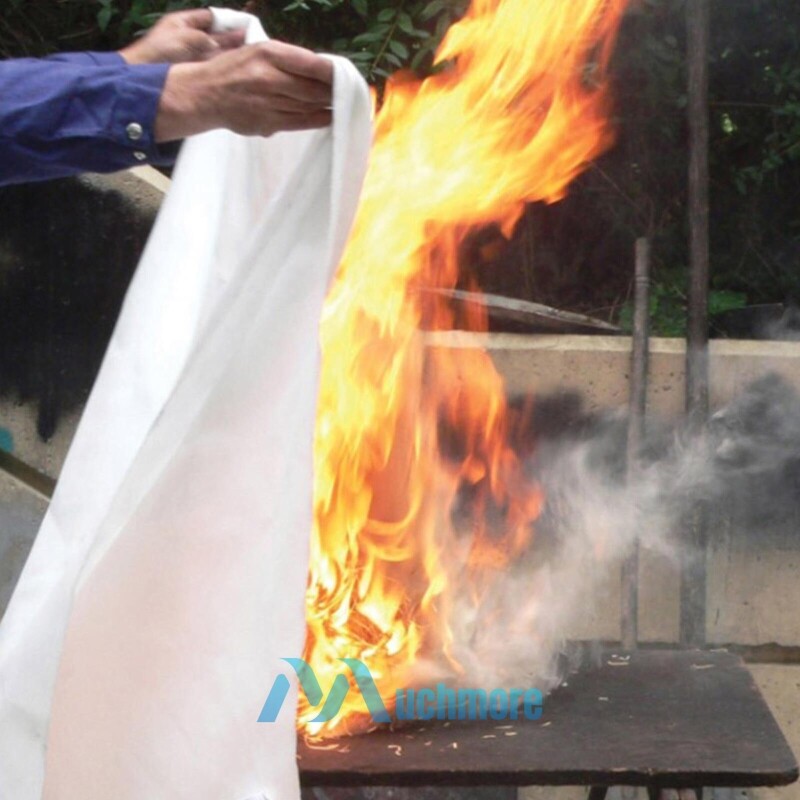 Emergency Fire Blanket Quick Release In Case Fr Home Car Office 1.2mx1.2mx0.3mm