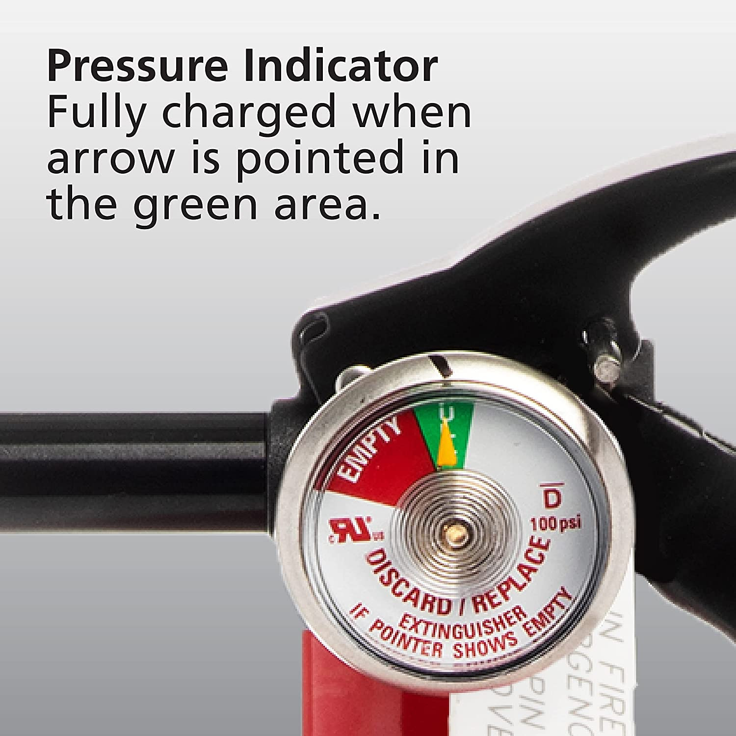 Fire Extinguisher for Home, 1-A:10-B:C, Dry Chemical Extinguisher, Red, Mounting