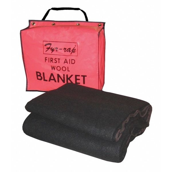 Zoro Select B6280 Fire Blanket, 5.2 Ft W, 7 Ft L, Gray, B6280