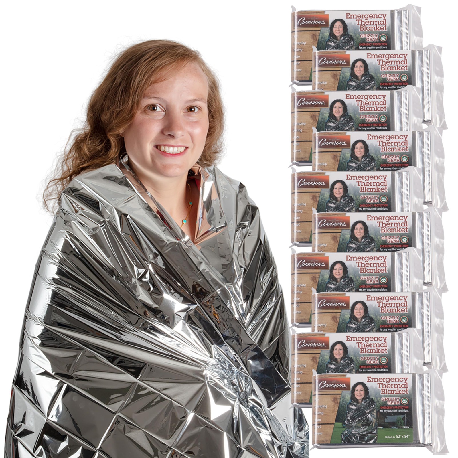 Emergency Mylar Thermal Blankets (10 Pack) Survival Kit Camping Space Blanket…