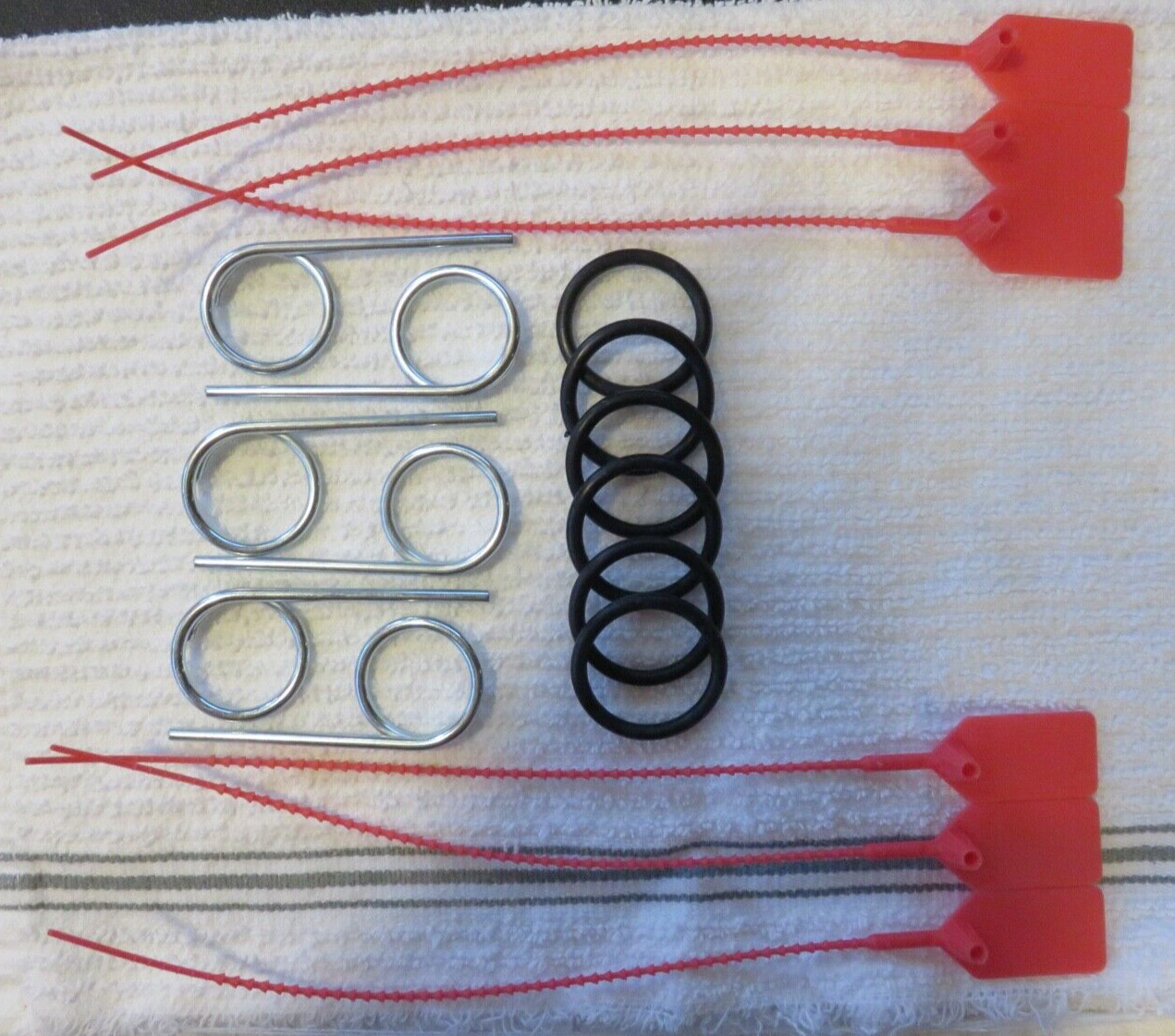 🔥🧯Water fire extinguisher parts AMEREX-BADGER-BUCKEYE 6ea pins+6 seals 6Orings