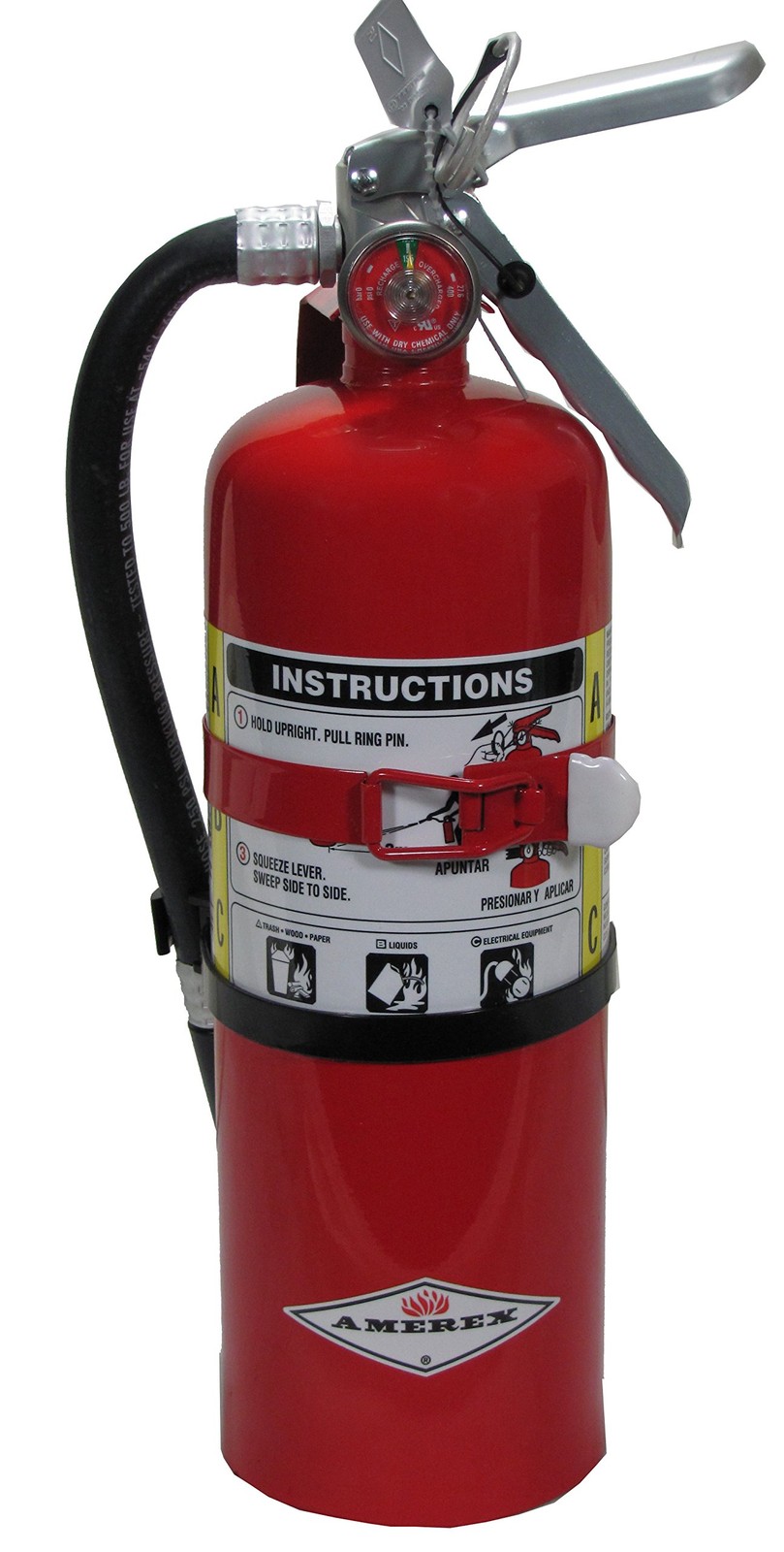 Amerex B402T 5lb ABC Dry Chemical Fire Extinguisher with Vehicle Bracket