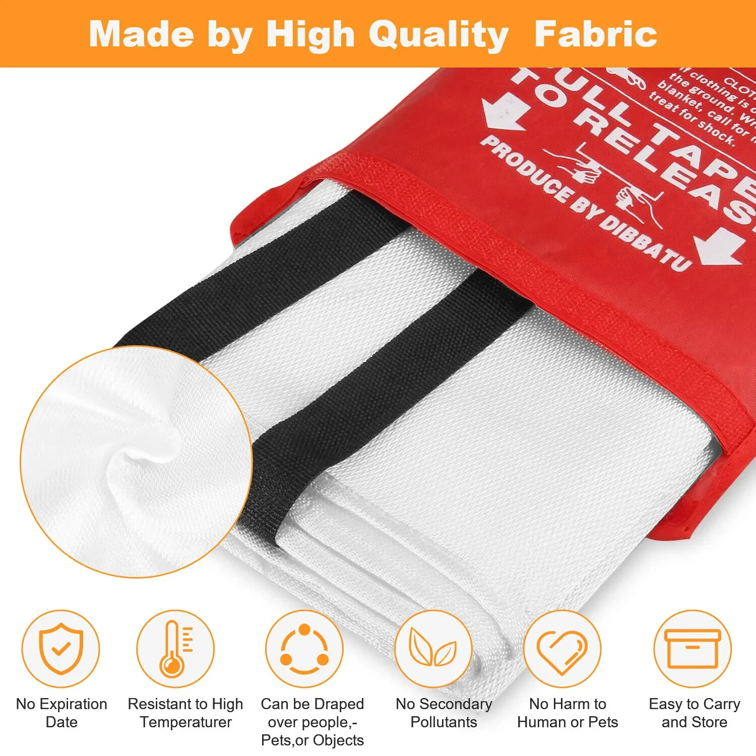 4 PC * 39”x39” Retardant Blankets Large Fire Blanket Fiberglass Emergency