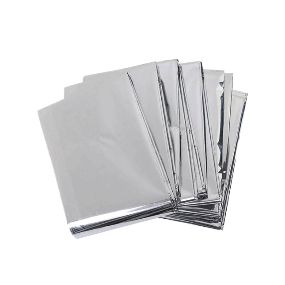 Emergency Mylar Thermal Blankets – 12 Pack | Survival Space Fire Blankets for…