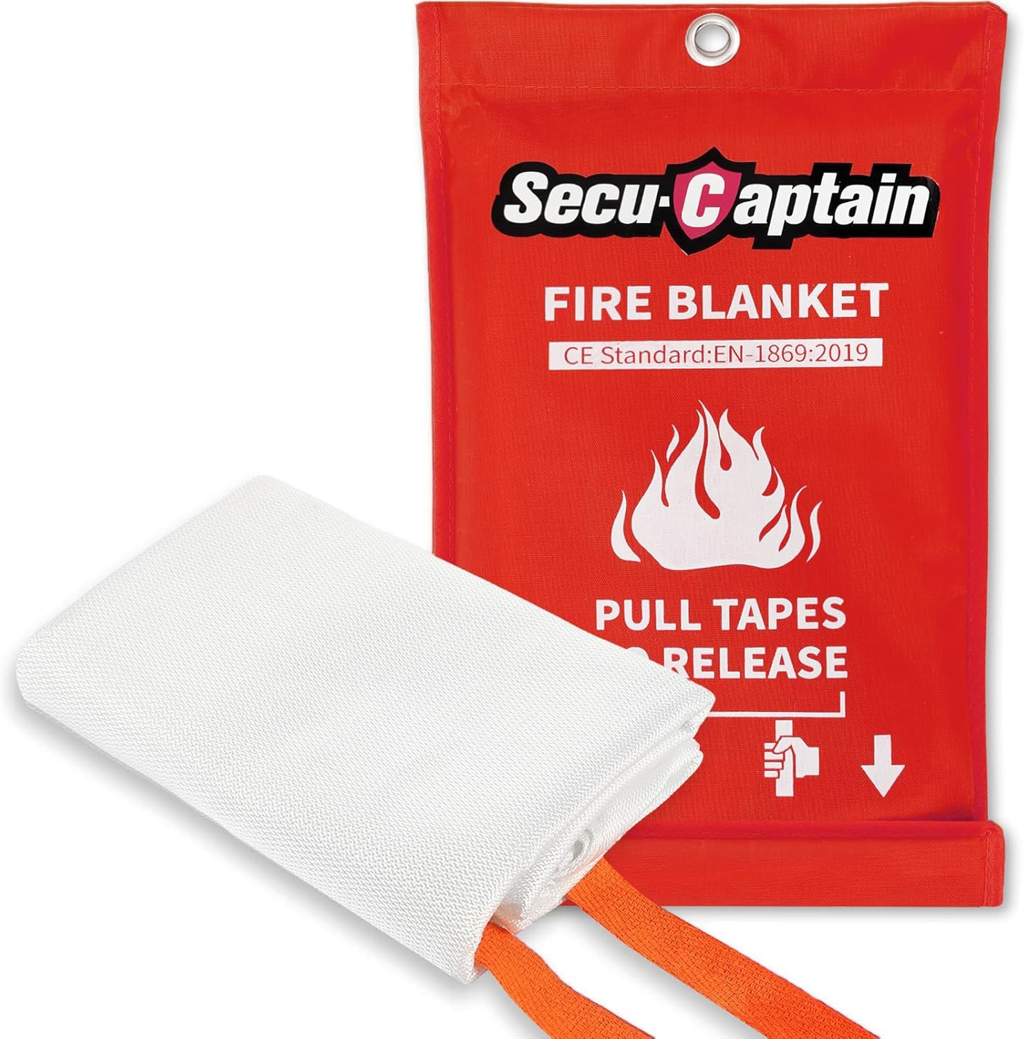 Emergency Fire Blanket for Home and Kitchen – 40″X40″ Flame Suppression Fibergla