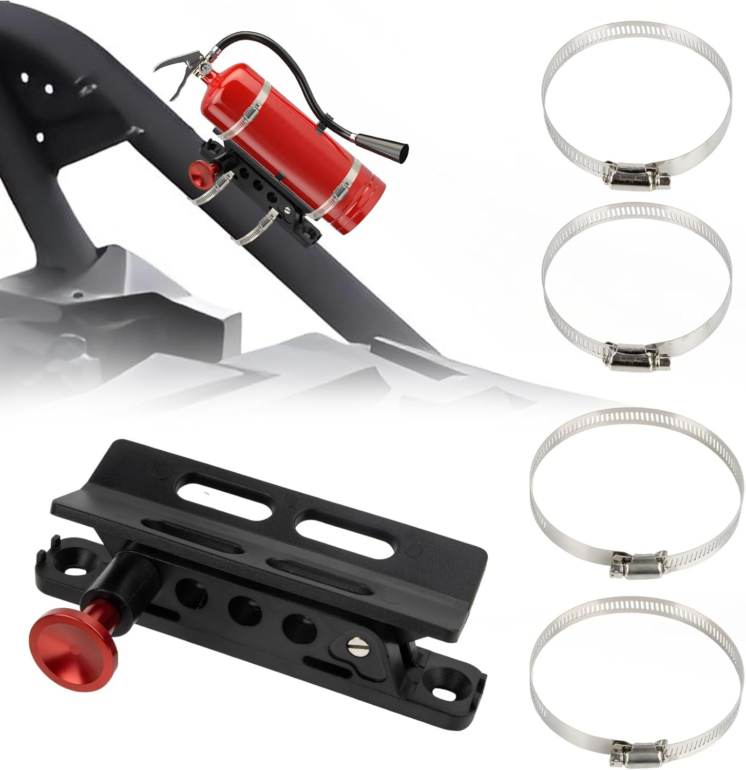 Quick Release UTV Fire Extinguisher Mount Kits Universal for Truck Wrangler JT T