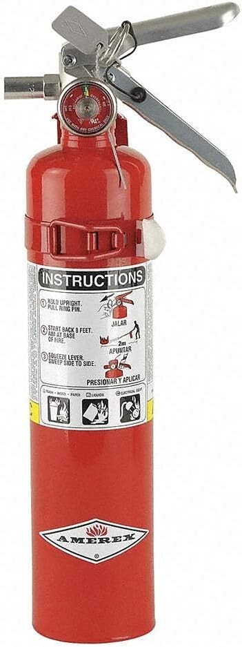 Amerex ABC, Dry Chemical Fire Extinguisher – B417T – 2.5 Pounds