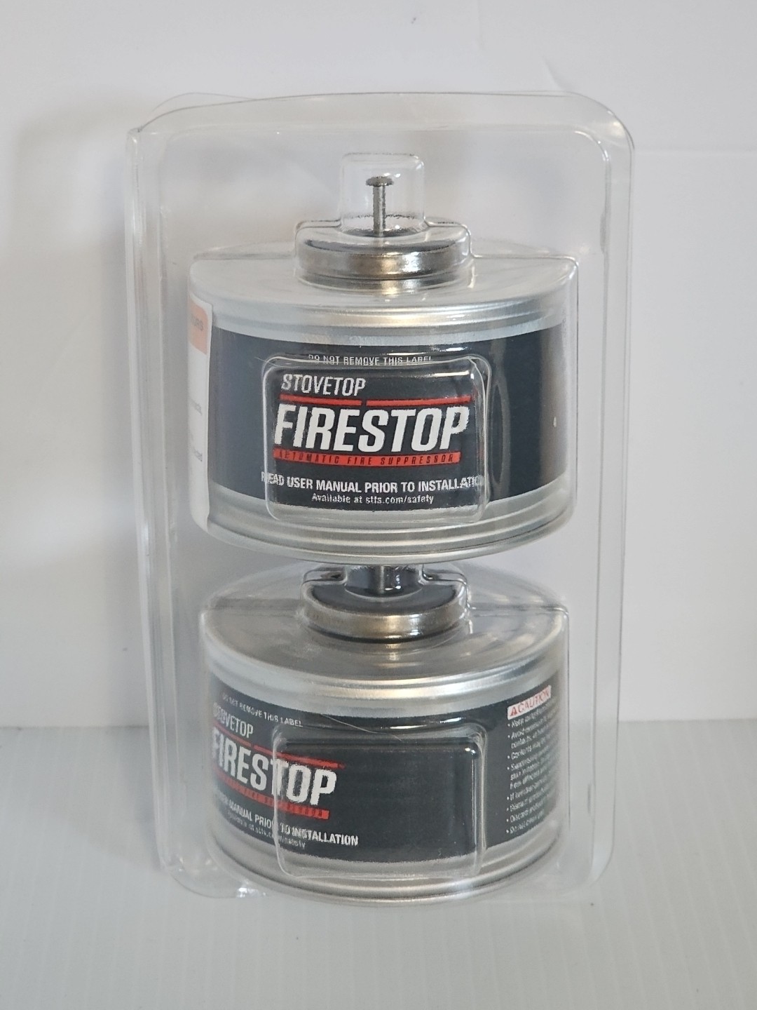 StoveTop FireStop 675-3 Range Hood Fire Suppressor 2 Pack NEW Open Box