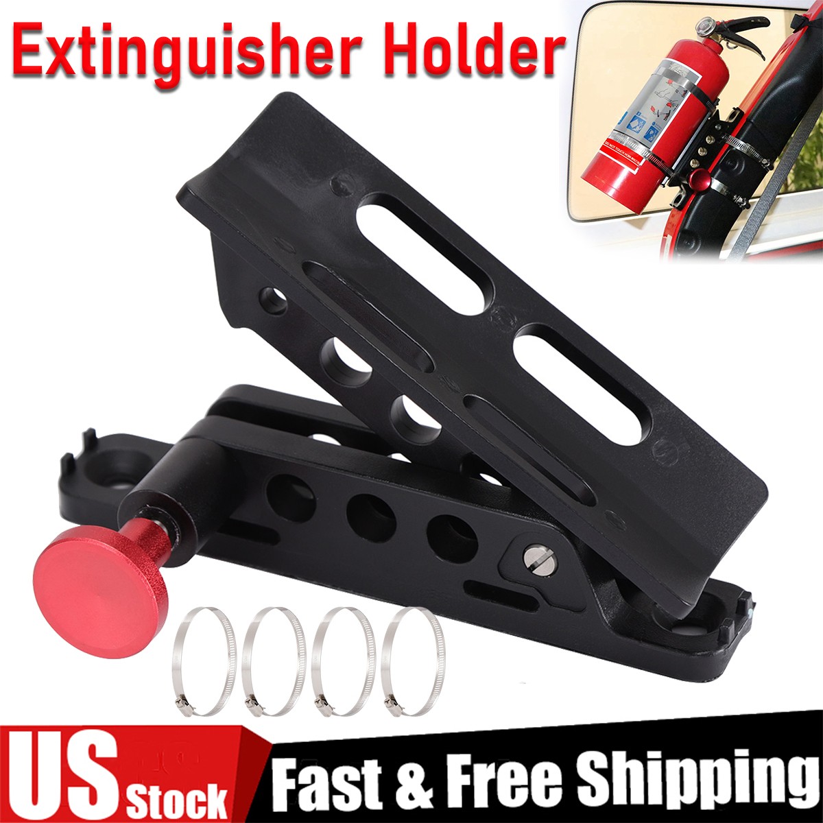 Car Fire Extinguisher Holder Mount Bracket Adjustable For Jeep Wrangler UTV/ATV