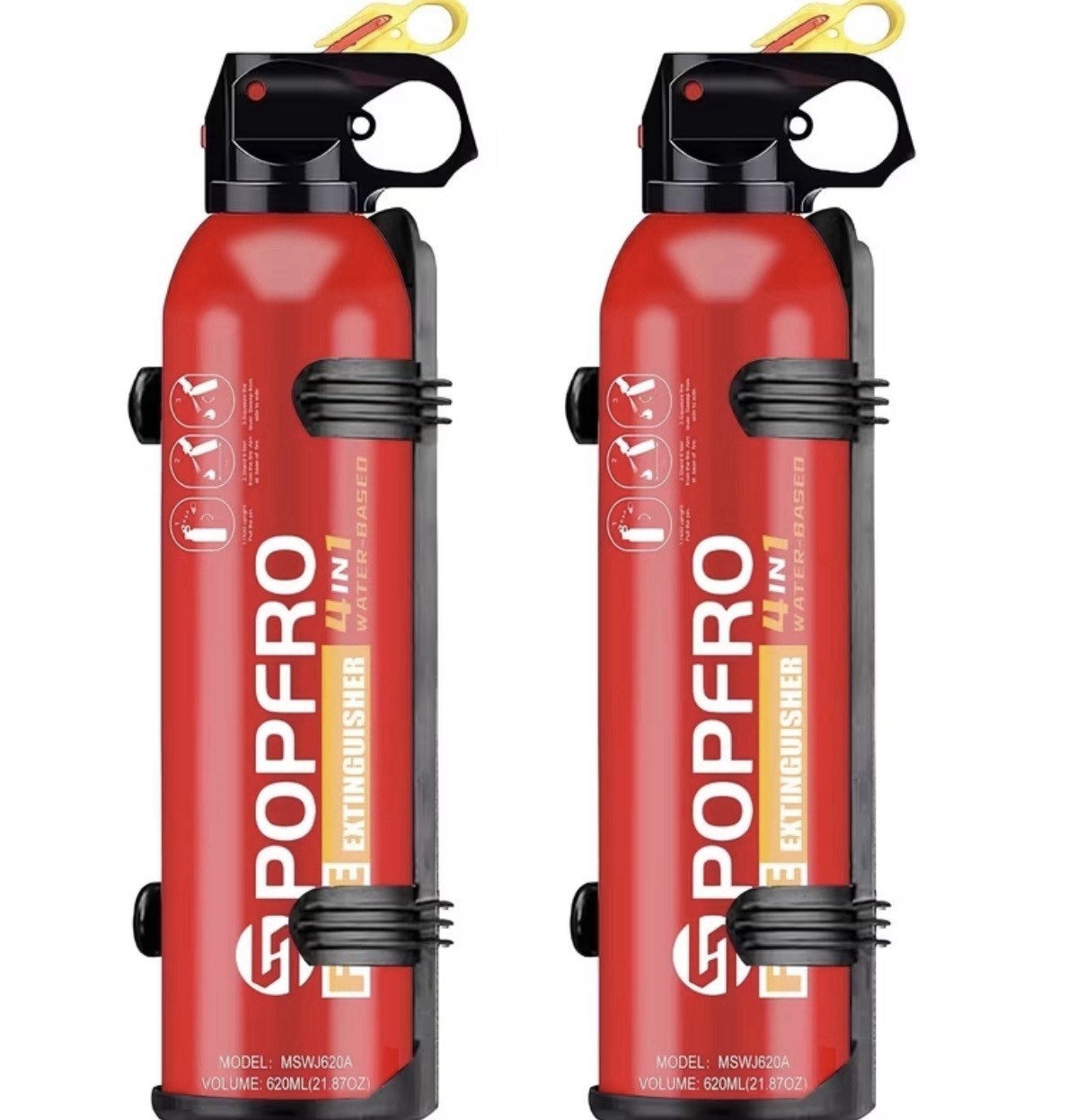 Portable Fire Extinguisher Home, Garage, Kitchen, Four-in-One Fire Extinguisher