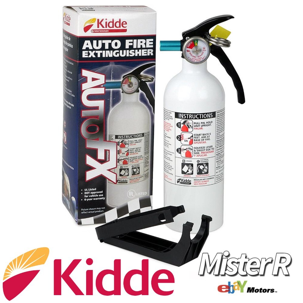 Kidde • Auto/Marine Fire Extinguisher • 3lb Dry Chemical • Car/Truck/Boat