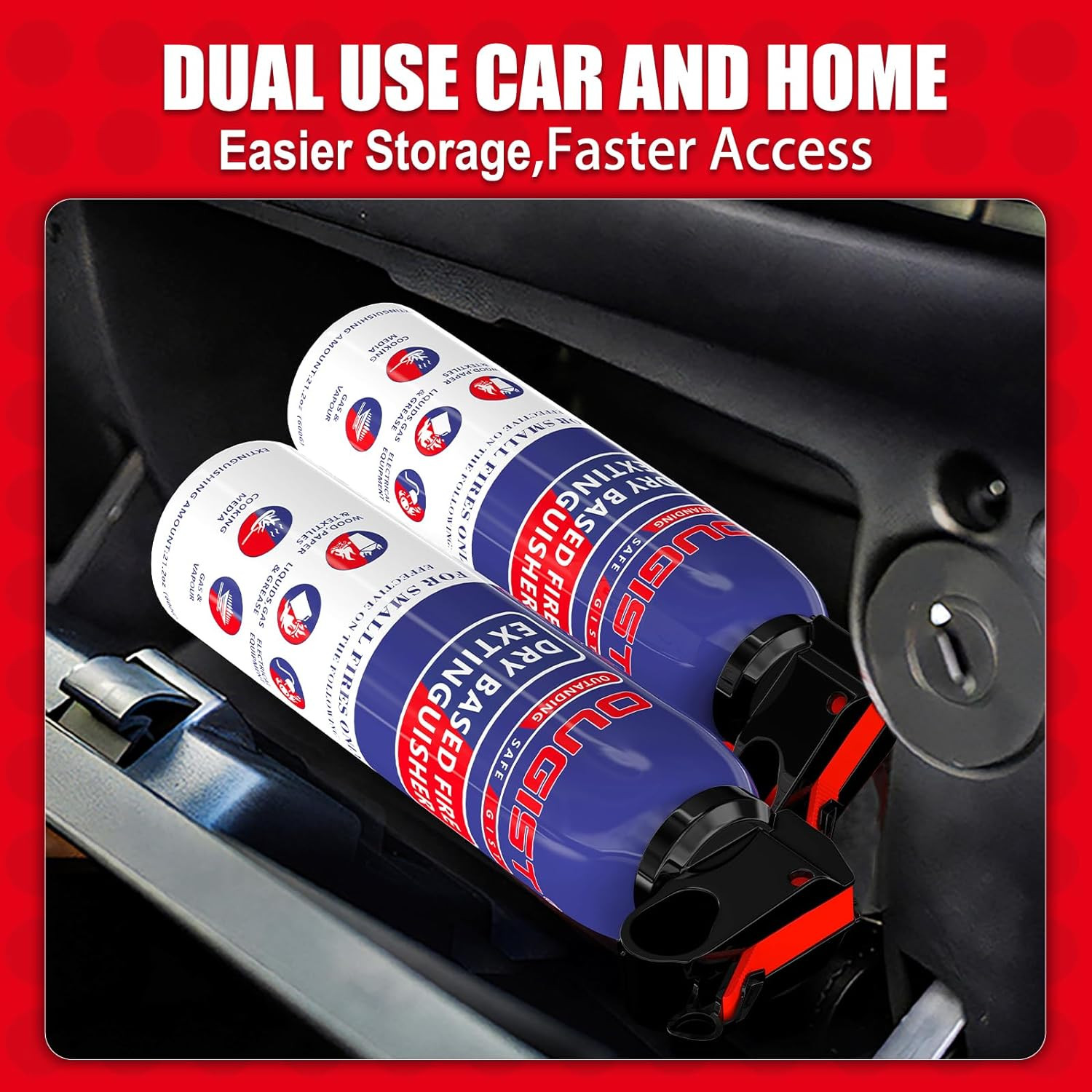 Dry Stop Fire Extinguisher Spray – 600G Quick-Acting Powder for Home, Vehicle…