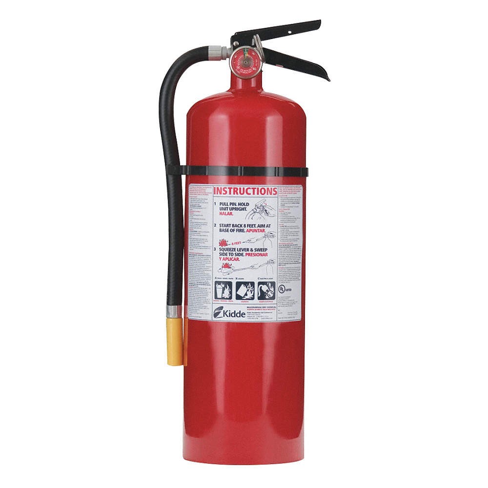 KIDDE PRO10MP Fire Extinguisher,Steel,Red,ABC 4T889