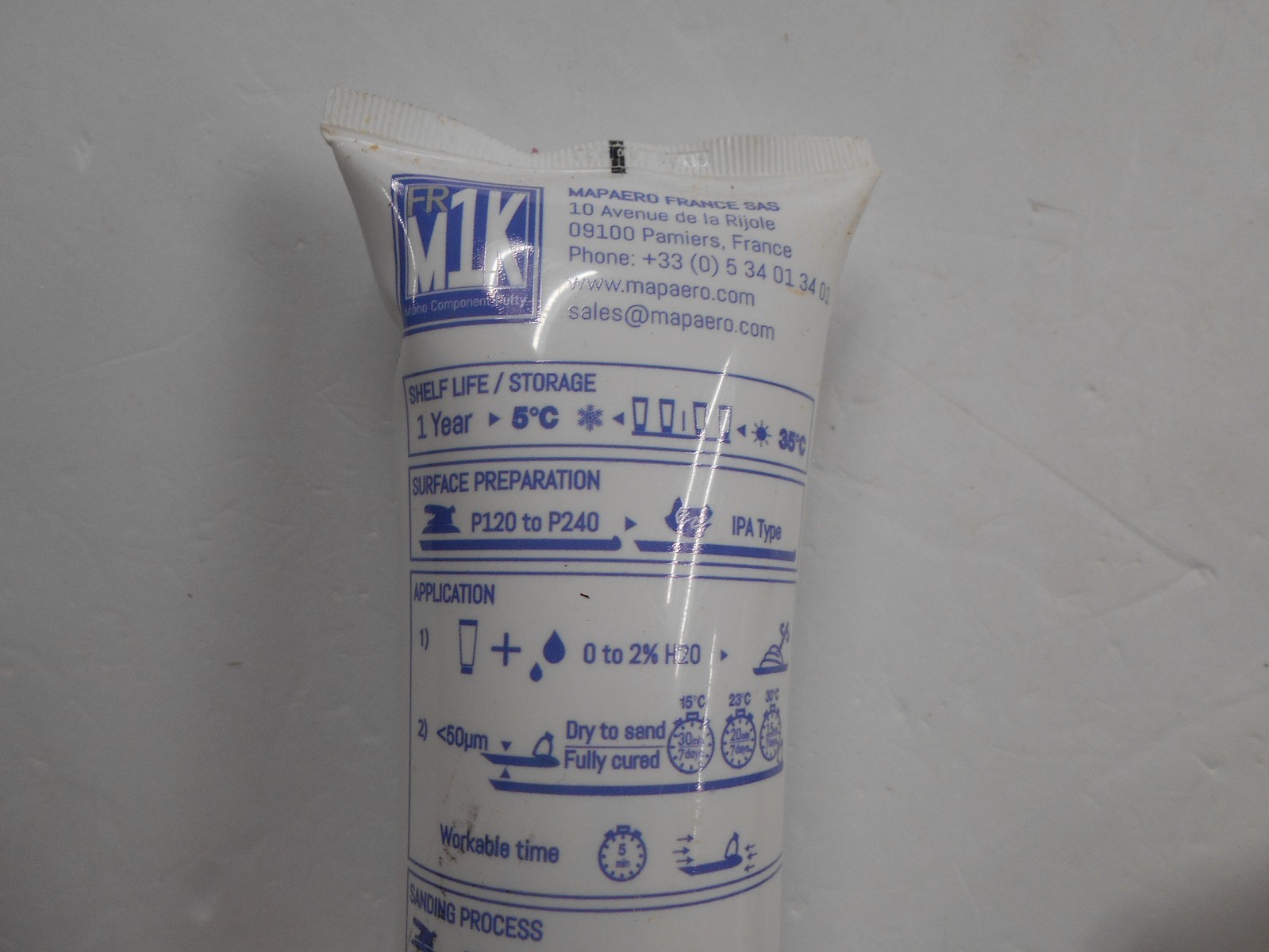 MAPAERO FR-M1K Fire Retardant Putty 400 gm Tube
