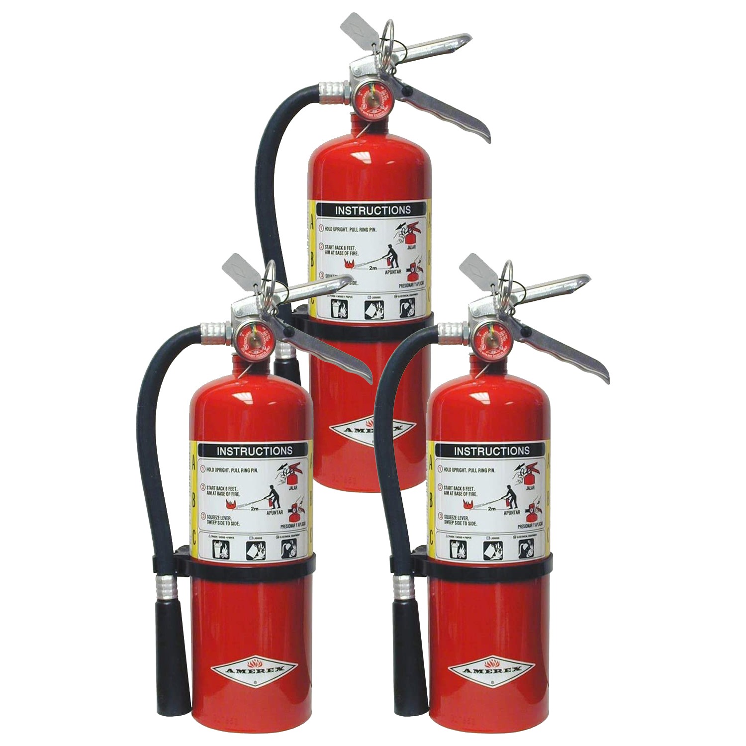 Amerex B500 5 lbs ABC Dry Chemical Fire Extinguisher – 3 Pack
