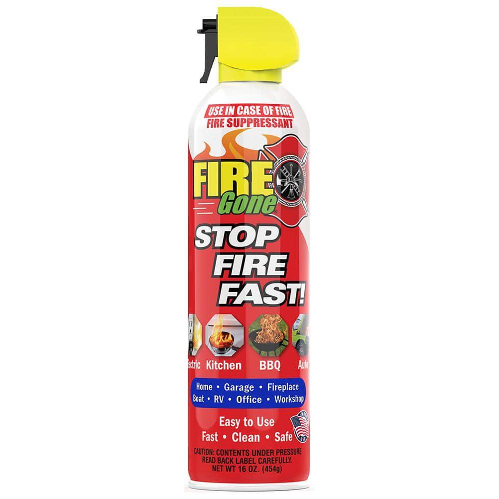 Fire Gone A:B:C Multiple Use Safety Fire Extinguisher Spray Suppressant, 16 oz