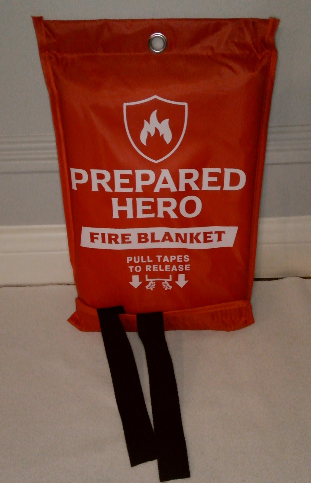 Prepared Hero Brand Fiberglass Fire Blanket 39″x39″ Qty 1