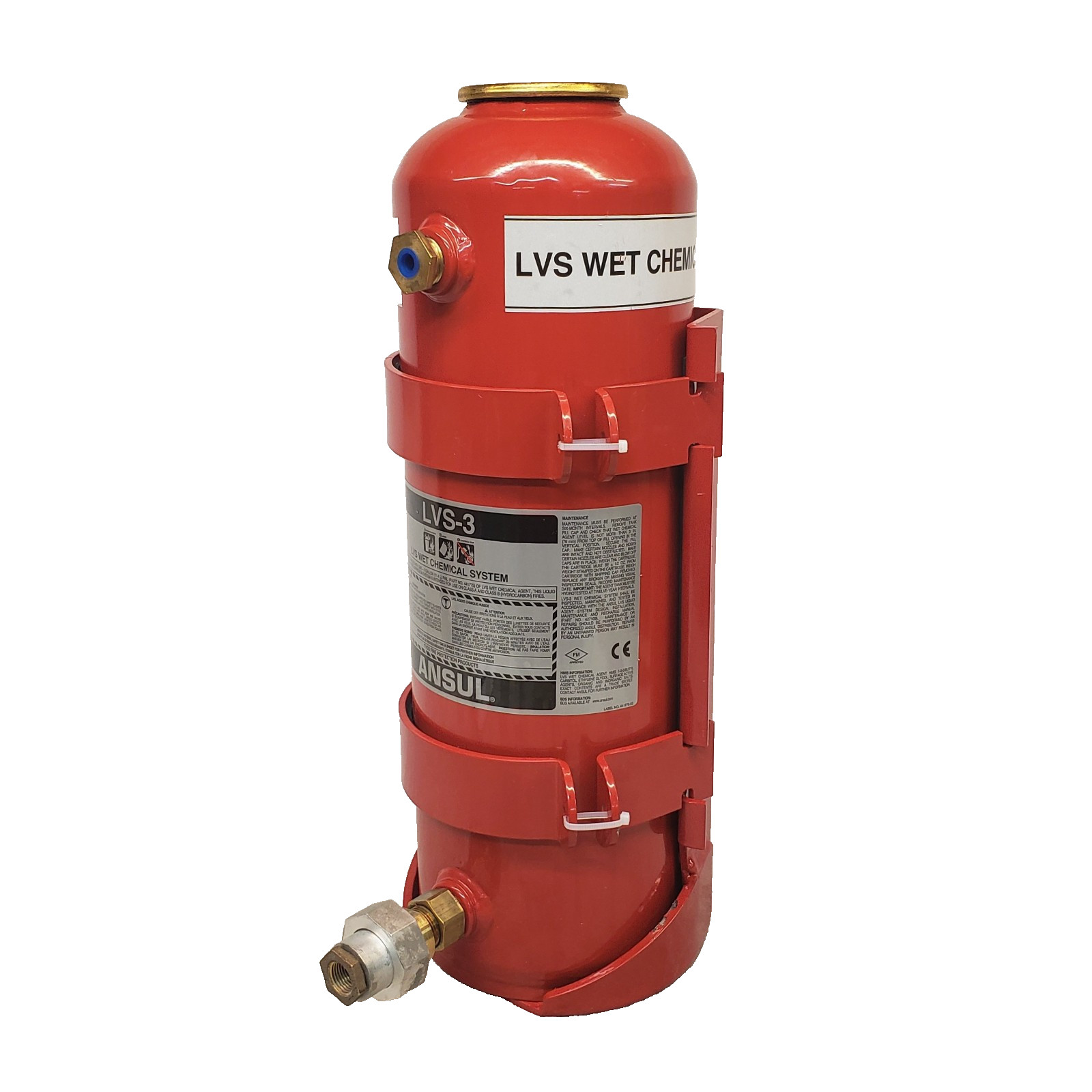 ANSUL LVS-3 Wet Chemical Agent Tank 3 Gal Bracket 441774 Vehicle Fire Protection