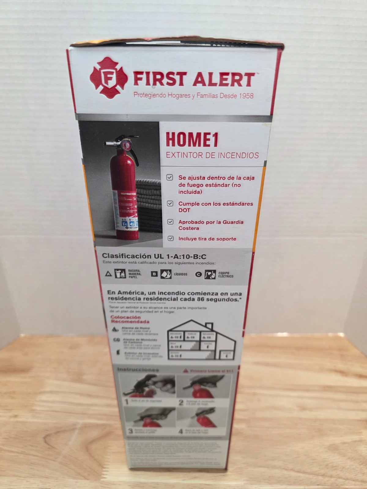 First Alert HOME1 Fire Extinguisher Lot of 2 UL Rated 1A10BC Rechargeable