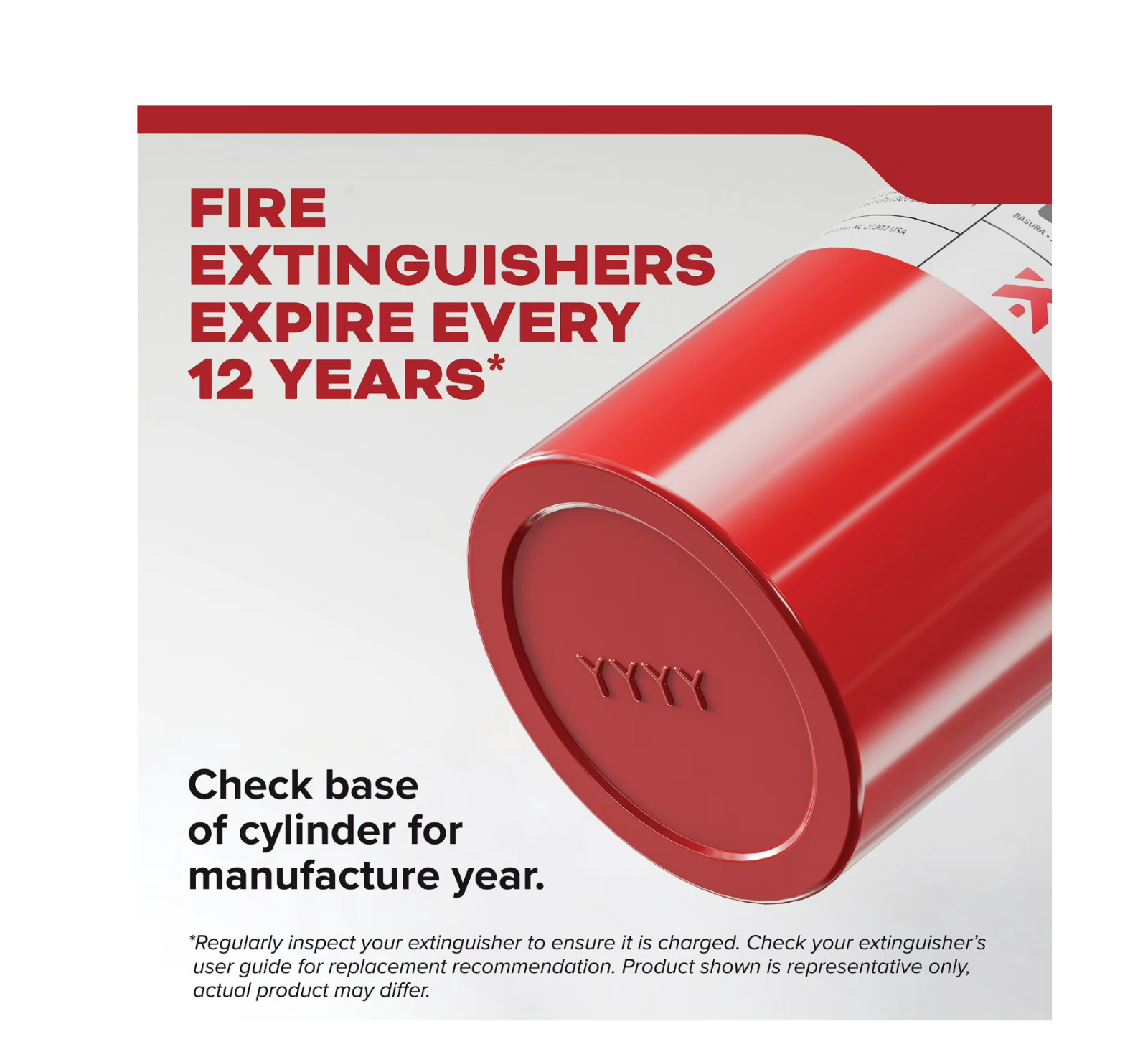 Kidde Fire Extinguisher for Vehicles, Single-Use, Dry Chemical, 5BC, Strap Brack