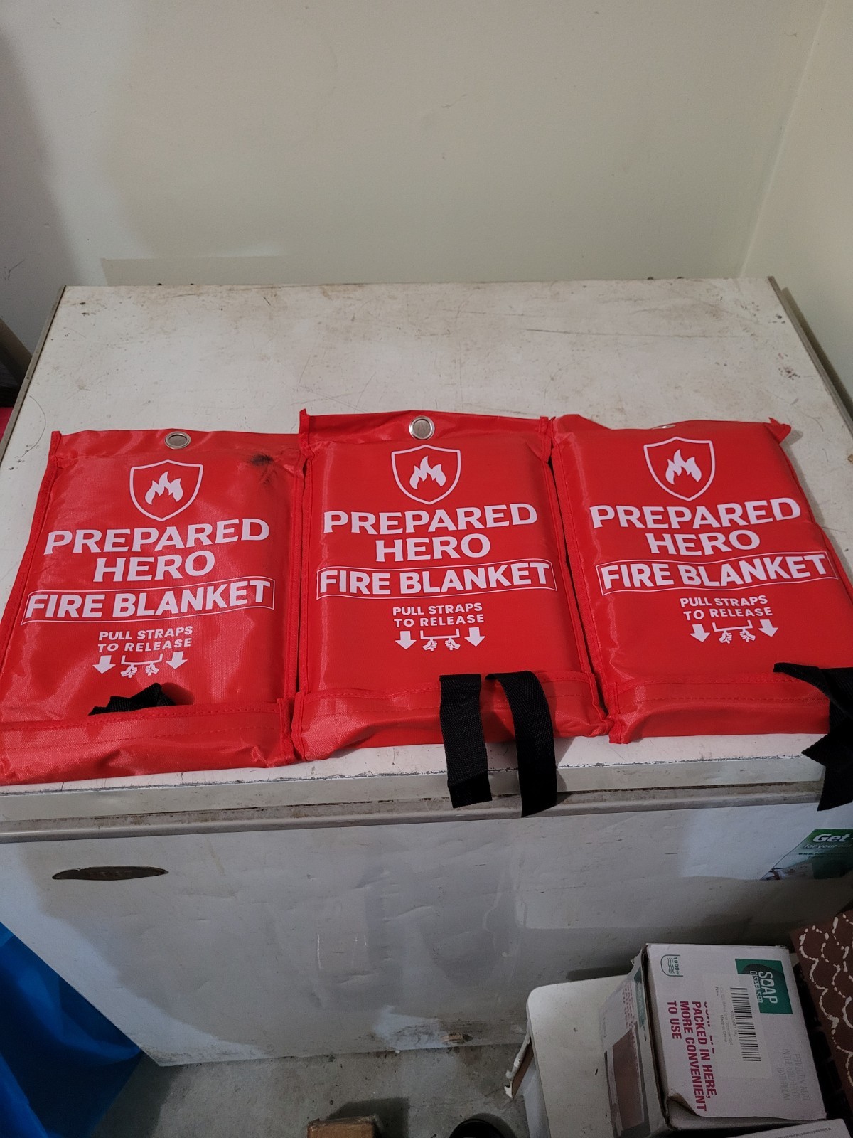 Prepared Hero emergency fire blanket for kitchen and home safety.