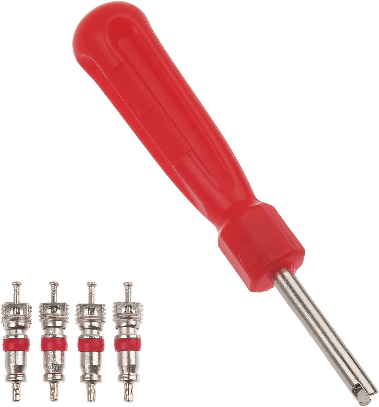 🔥🧯 4-WATER PRESSURE FIRE EXTINGUISHER REPLACEMENT SCHRADER CORES W/CORE TOOL
