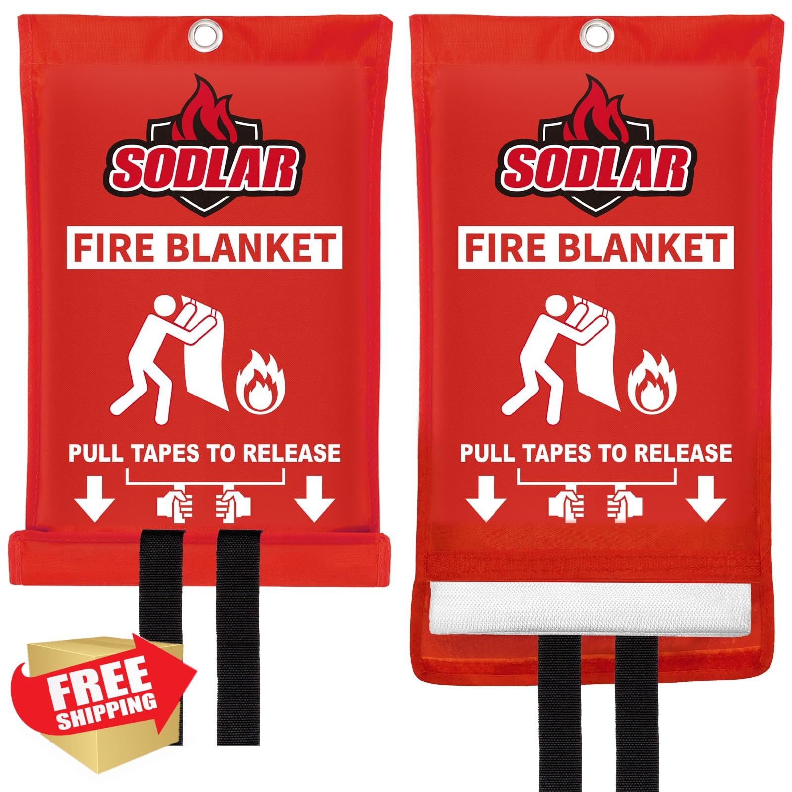 40″x40″ Fire Blanket Emergency Home Kitchen Fireproof Safety Survival