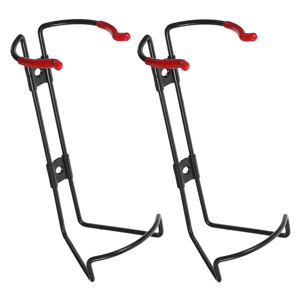 2Pcs Durable Steel Fire Extinguisher Wall Brackets for Home Black Mounts