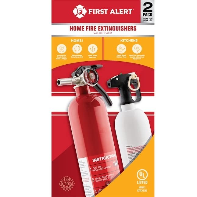 Home Fire Extinguisher Bundle Pack – Kitchen & Standard Safety Equipment