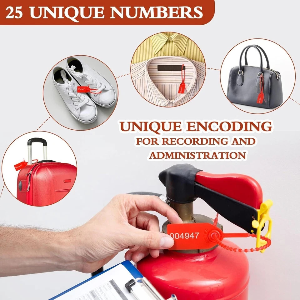 76 Pcs Monthly Fire Extinguisher Inspection Tags Set Including 4 Years Mainte