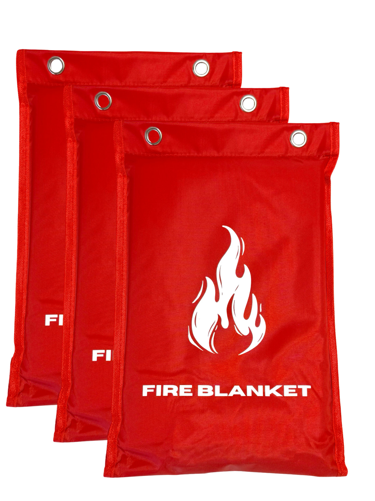 Motivpart Fire Blanket Emergency Survival Kit 2 Pack Size 39″x39″ Safety Blanket