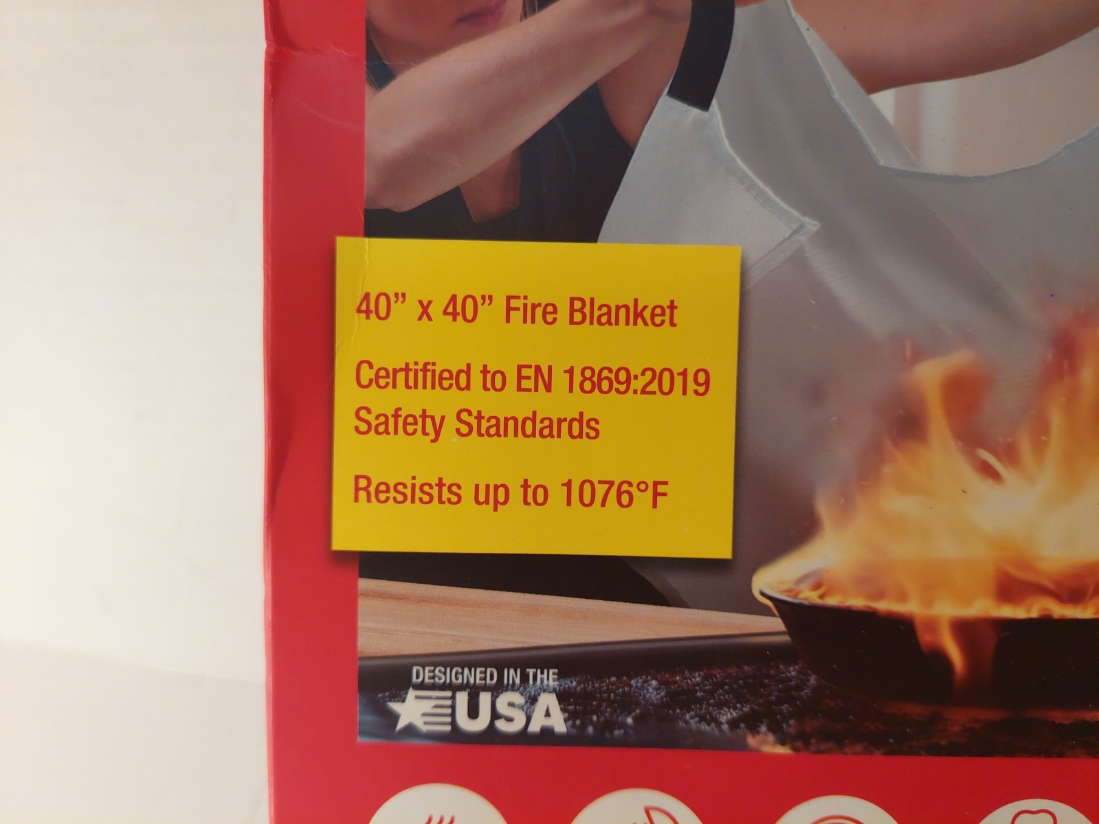 Fire Extinguisher Blanket 2 Pack Light Weight Easy To Use 40 x 40 Inch New