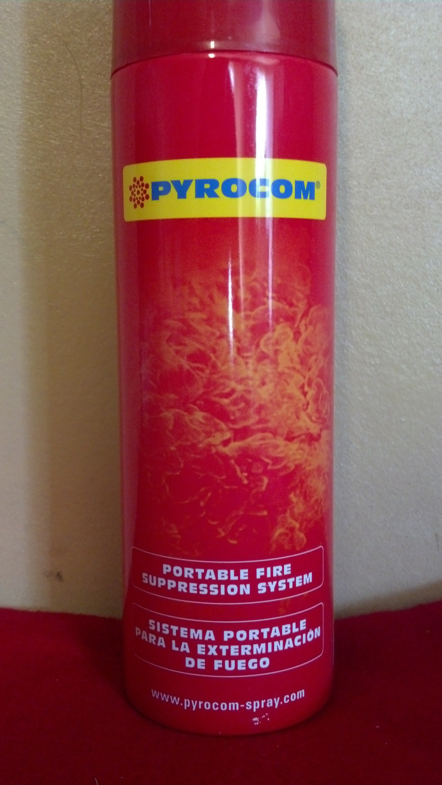 12 Aerosol Cans Pyrocom Portable Foam Fire Extinguisher
