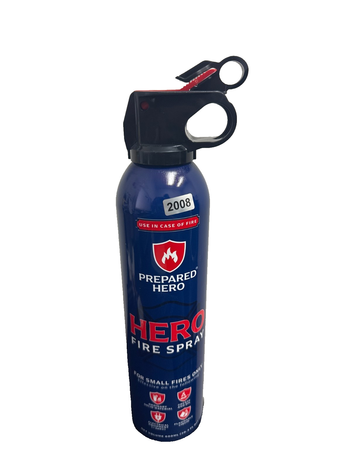 Prepared Hero Mini Fire Extinguisher Spray 600ml Portable Safety NEW EXP 09/2029