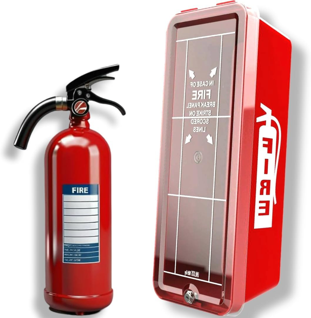 Large PVC Fire Extinguisher Cabinet for 5 Kg/10 Lb – Wall Mounted Storage