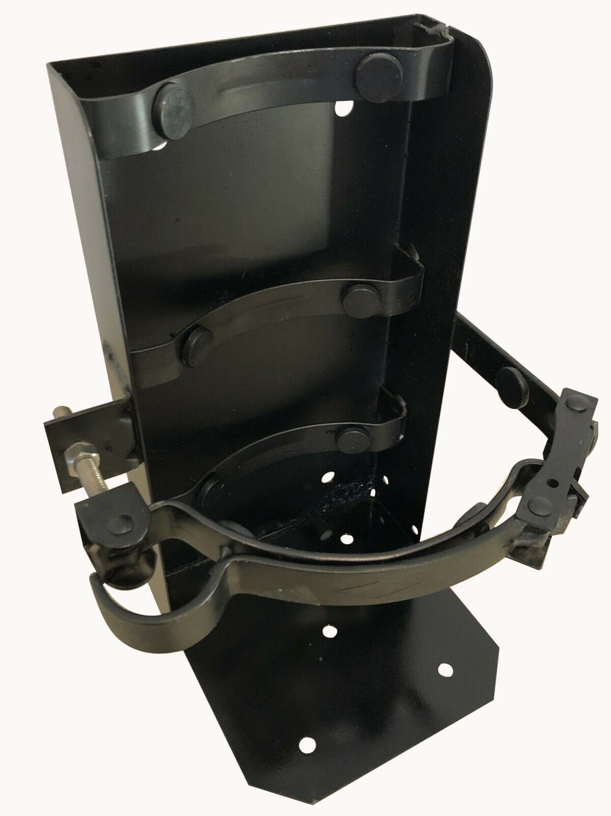 10lb Co2 Carbon Dioxide Cylinder Vehicle and Wall Mount Bracket 7″ diameter