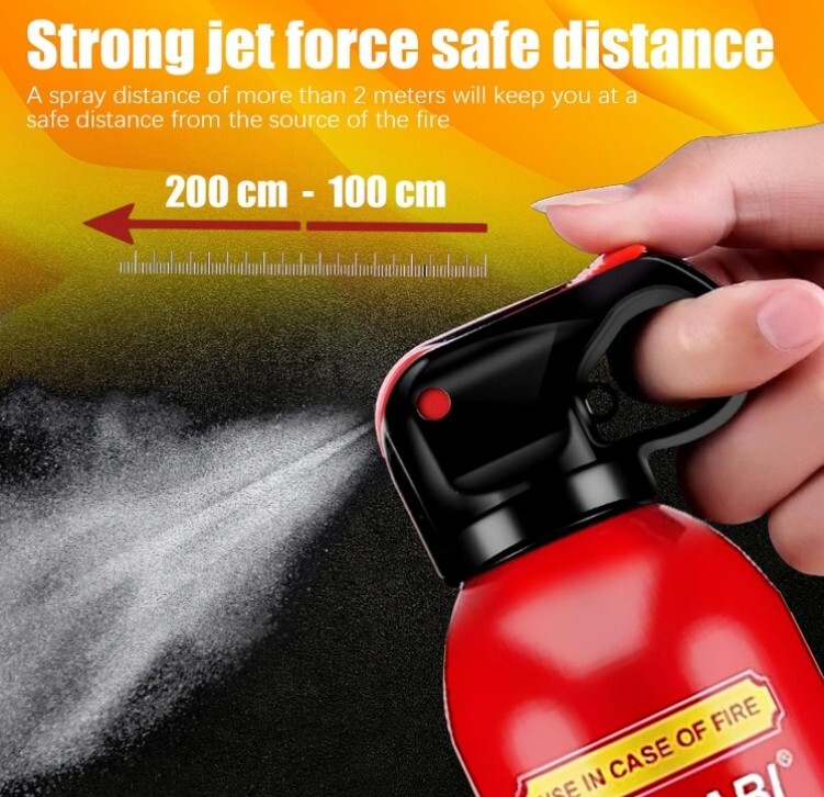 Fire Extinguisher home Car Mini fire Small kitchen wall mount bracket race Spray
