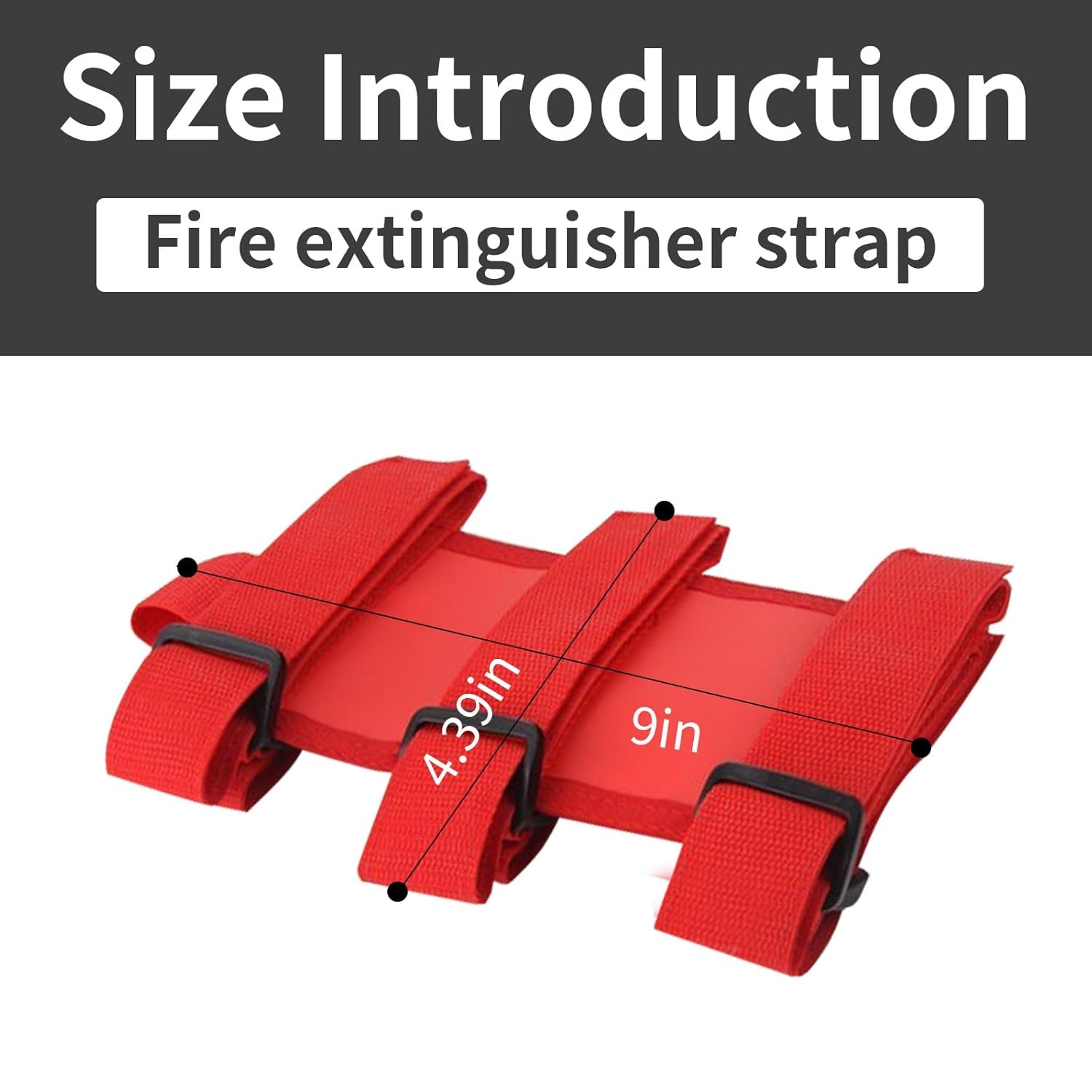 Red Adjustable Fire Extinguisher Holder Fixed Fire Extinguisher Belt Mount