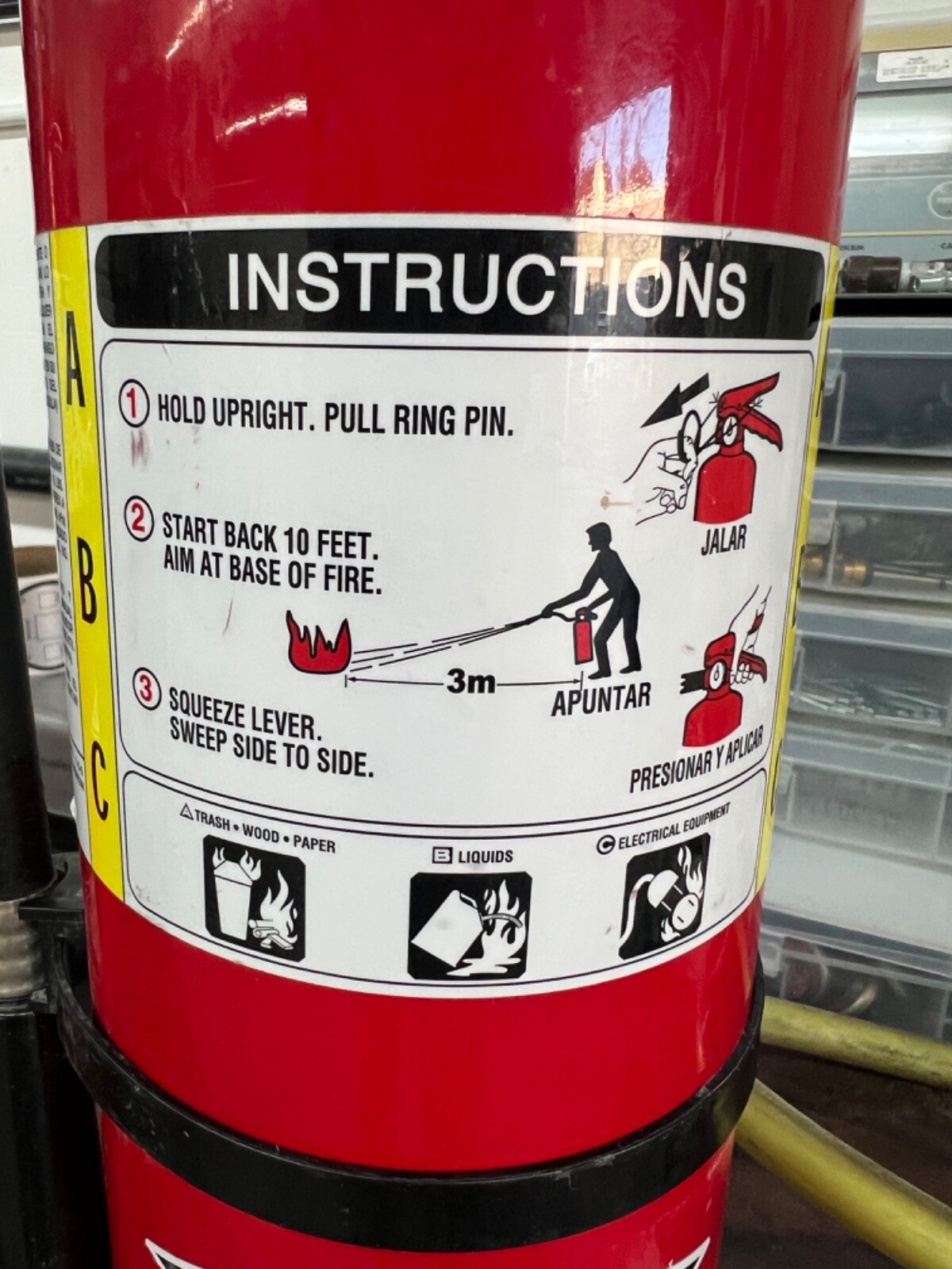 Fire Extinguisher 5lb Abc w brackets (Refurbished – Scratch and Dirty) Set Of 2