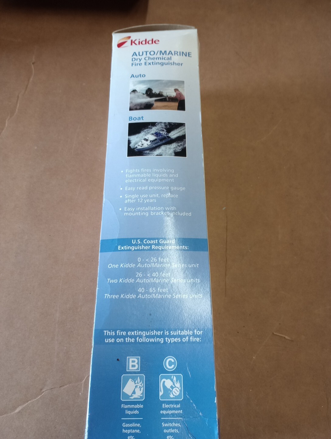 Kidde Auto/Marine UL Rating 10-B:C Fire Extinguisher – White (21029372)