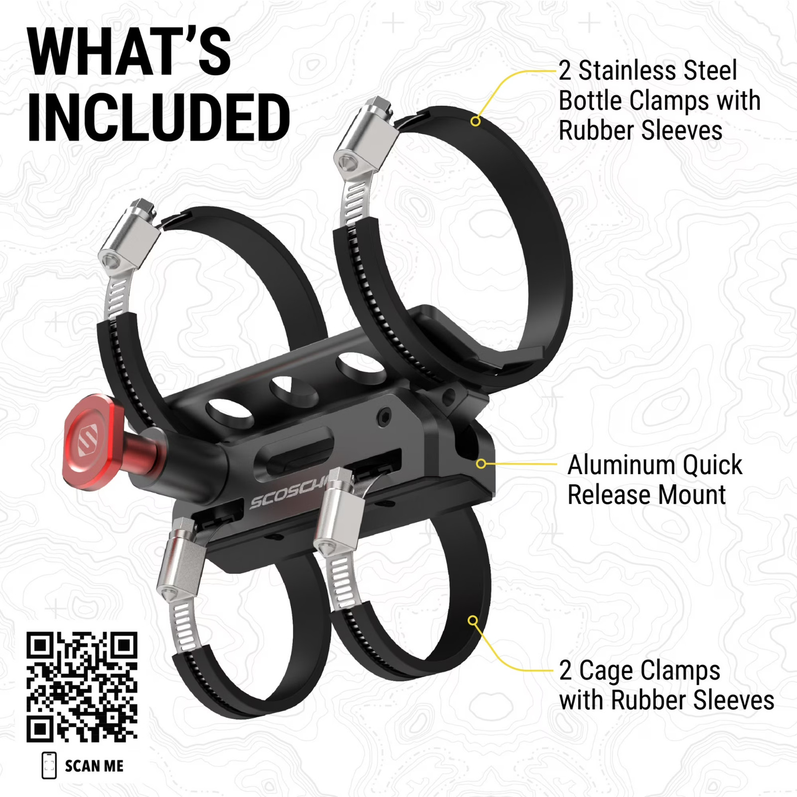 Universal Fire Extinguisher Mount, Quick Release UTV Accessories.
