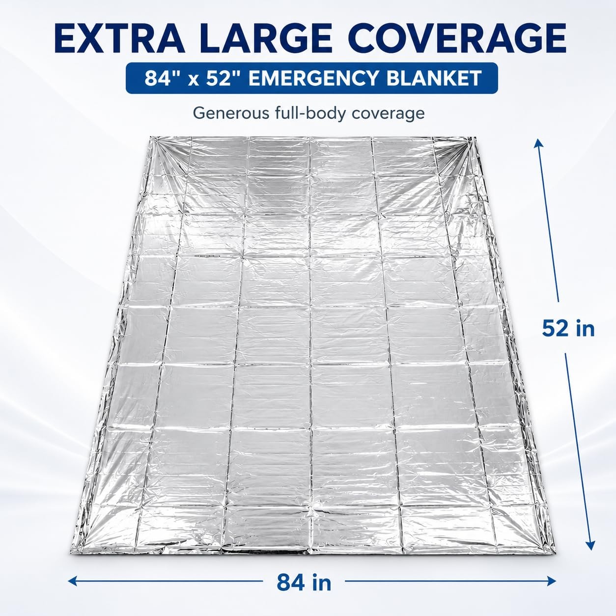 BH Lot of 50 Emergency Mylar Blankets – 84 x 52