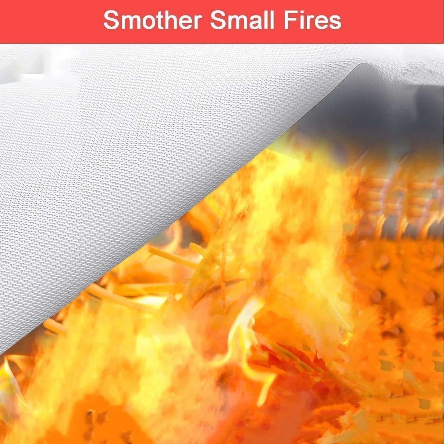 4 PACK FIRE BLANKET Fiberglass Emergency Home Retardant 39”x39”