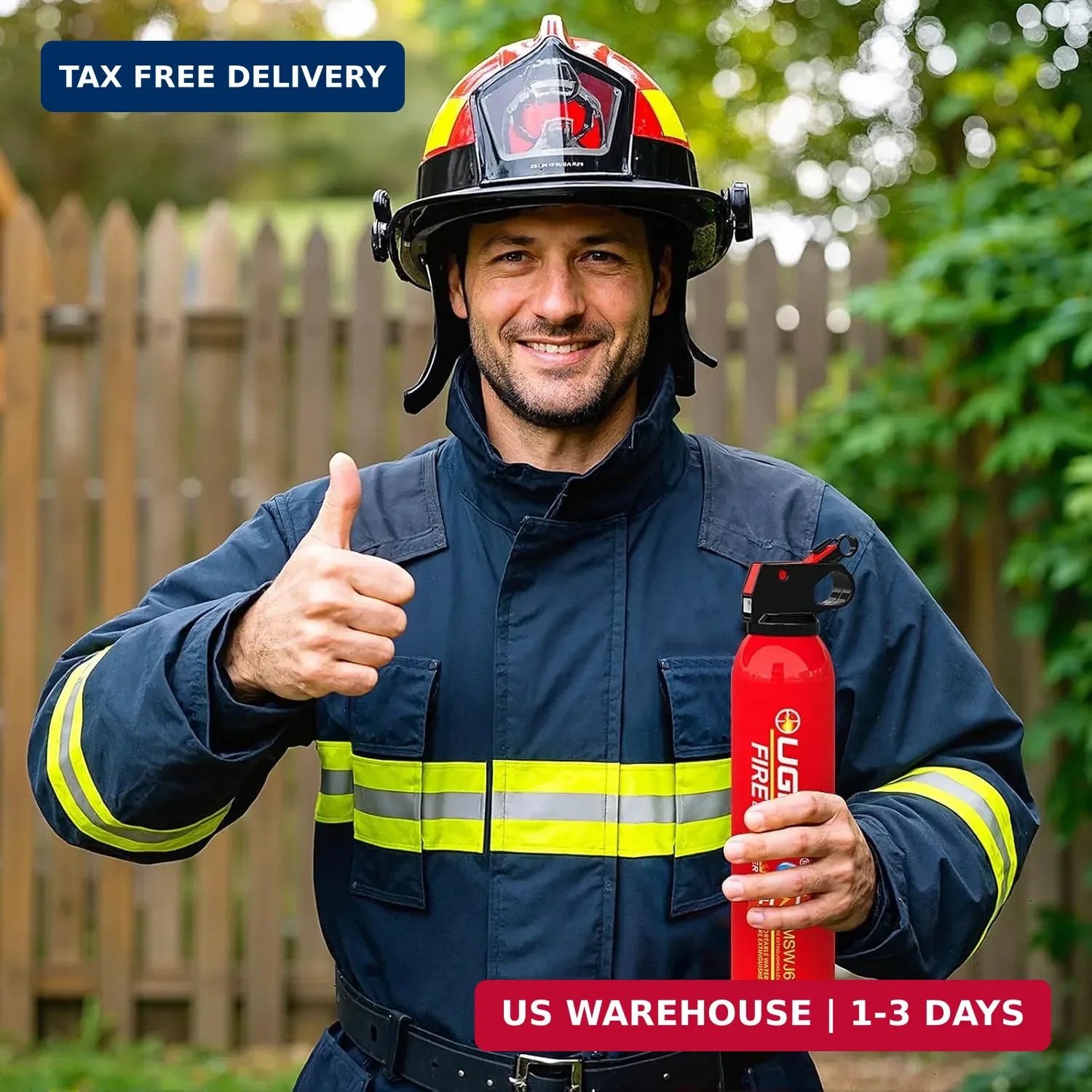Ougist Small Portable Fire Extinguisher for Home and Car, 21oz Each, 1-Pack, Wat