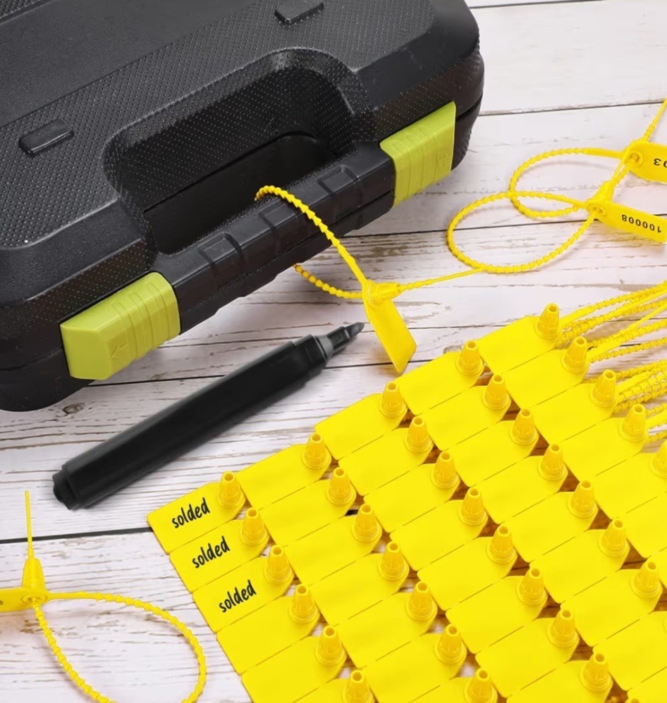 1000 Pcs Plastic Tamper Seals Fire Extinguisher Tags Security Tags Seals Safe…
