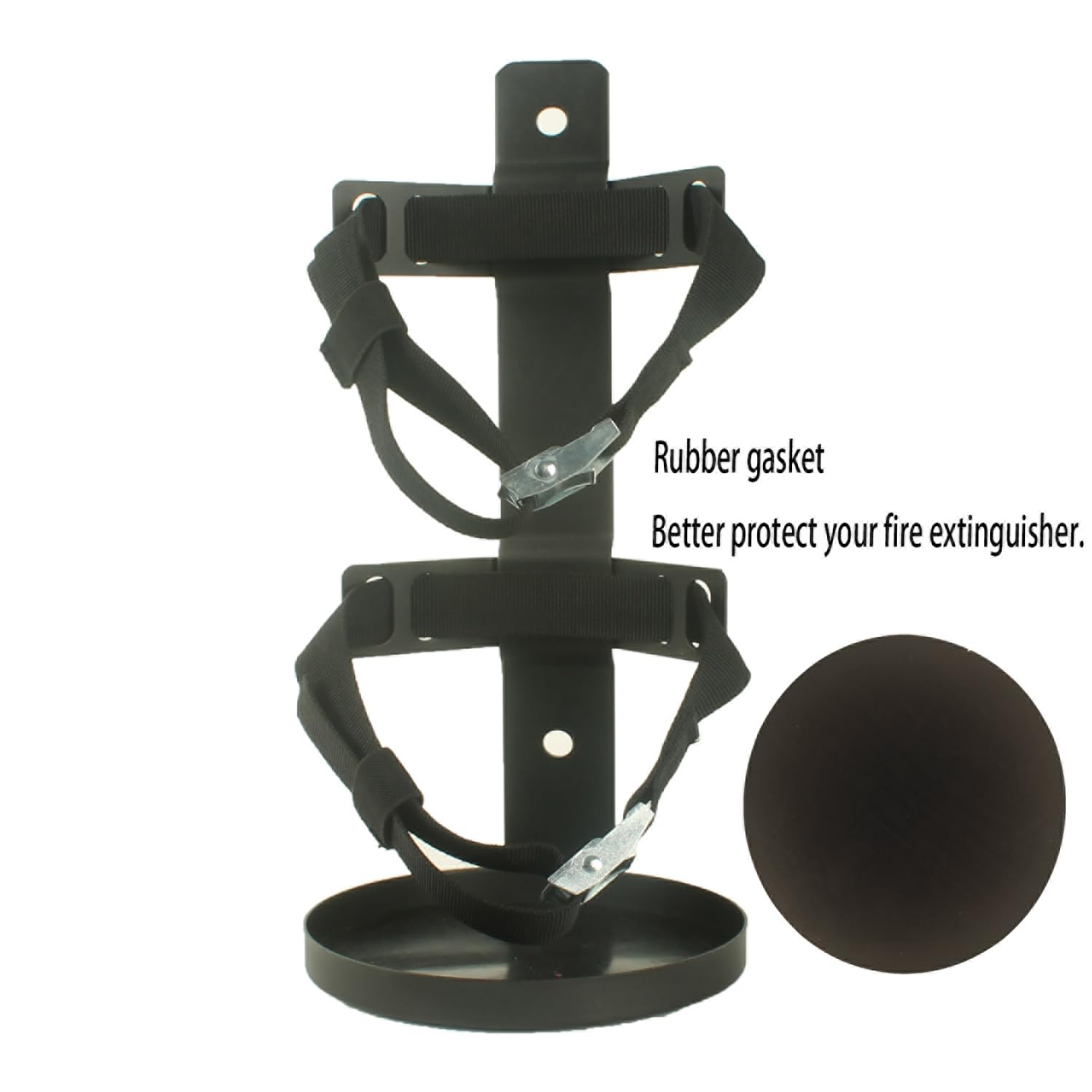 Fire Extinguisher Mount Wall Hanging Bracket Holder 5LB Black Home Car RV