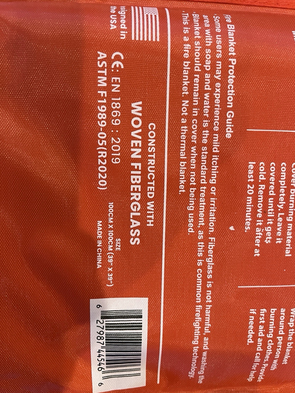 Prepared Hero Fire Blanket 39″×39″ Fiberglass Home Emergency Safety Blanket NEW