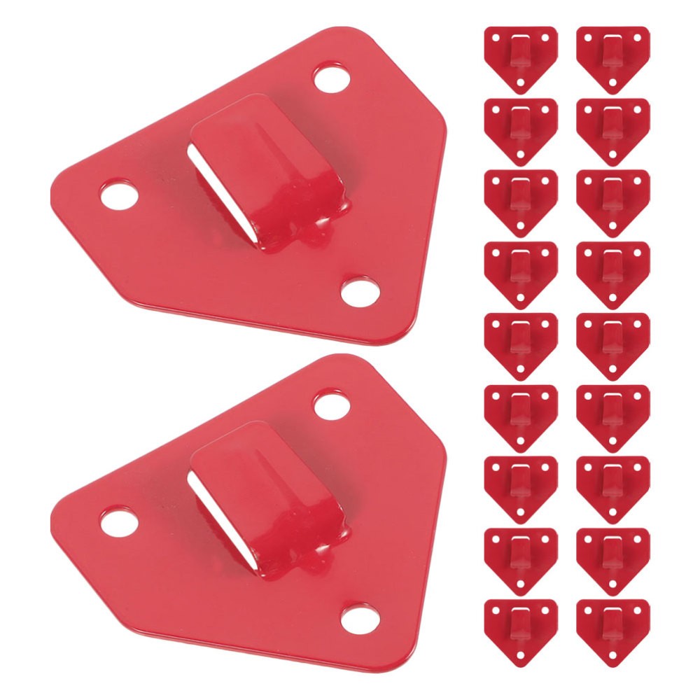 20 Pcs Fire Extinguisher Wall Mount Hook For Office Industrial Use Red